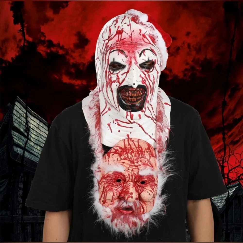 Halloween Terrifier Art the Clown Mask, Scary Joker Masks, Creepy Demon.  NEW!!